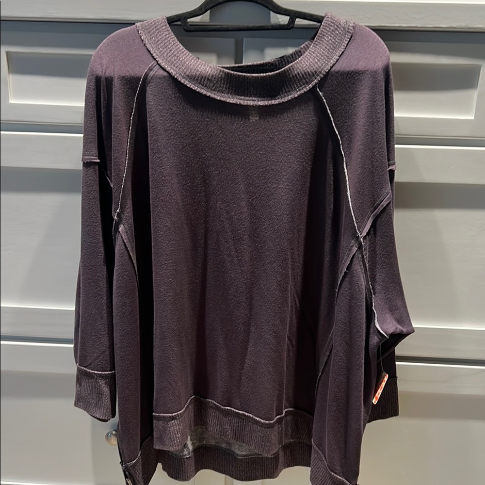 Free People Movement charcoal sweatshirt